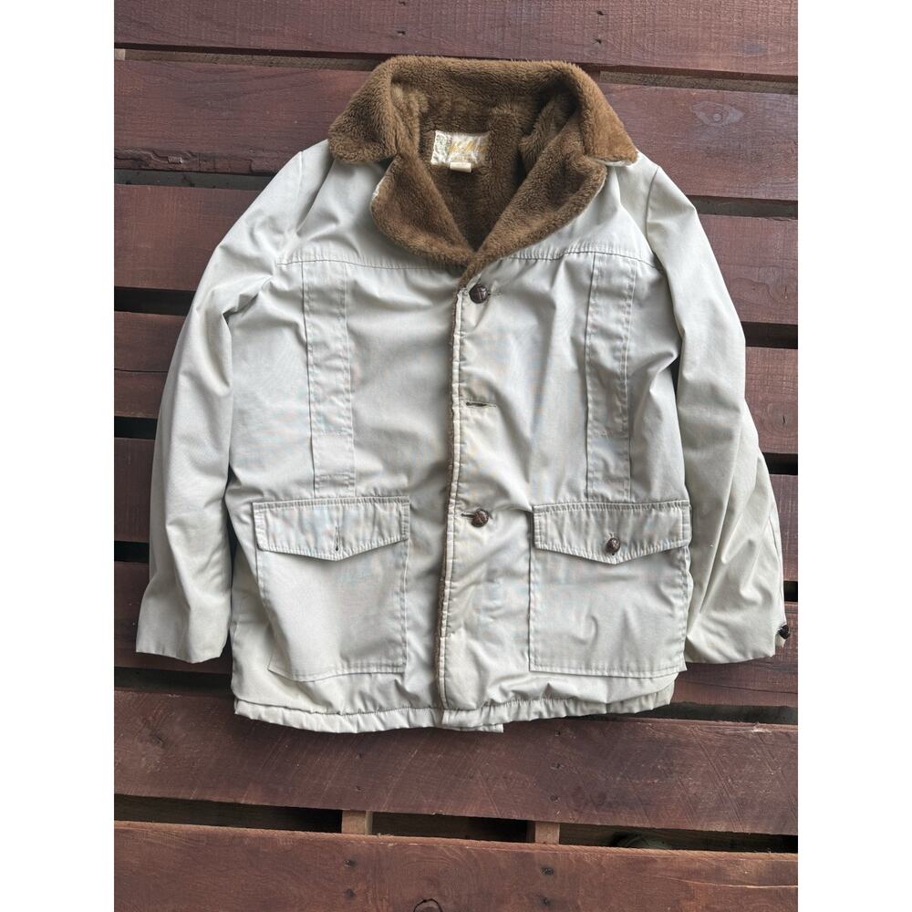 Vintage 70s MacMurray of California Ranch Coat Sherpa Lined Western Car Jacket